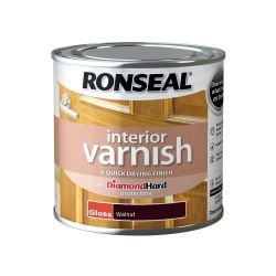 Ronseal 250ml Interior Varnish Gloss Walnut