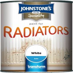 Johnstone's Paint for Radiators - Satin White 750ml