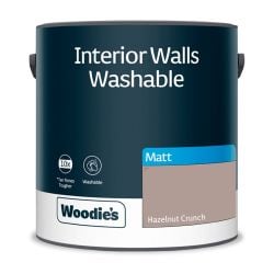 Woodie's Washable Matt Hazelnut Crunch 2.5Ltr