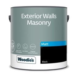 Woodie's Exterior Masonry Black 2.5Ltr