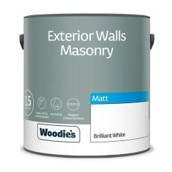 Woodie's Exterior Masonry Pure Brill White 2.5Ltr