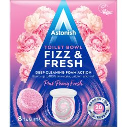 Astonish Fizz & Fresh Toilet Tablets Pink Peony 8 Pack