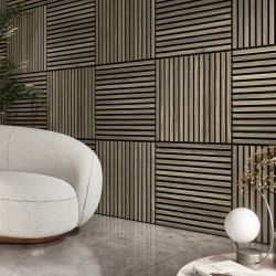 Walnut Acoustic Wall Tile 600 x 605mm