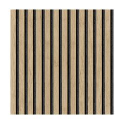 SLAT WOOD OAK PEEL & STICK WALLPAPER