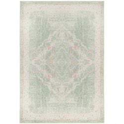 Flatwoven Washable Lottie Green Rug - 60cm x 110cm