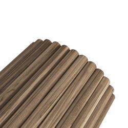 Half Rnd Flexi Panel Walnut Finish 2400 X 300mm