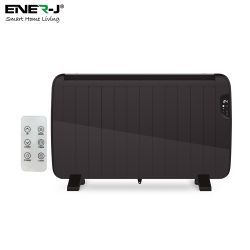 Smart WiFi Electric Radiator Heater Black Body 2000W