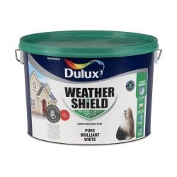 Dulux Weathershield Smooth Masonry Pure Brilliant White 10L