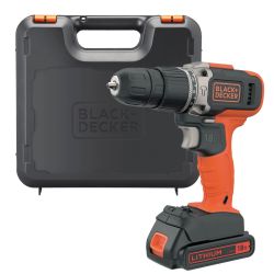 Black+Decker 18V 2 Speed Hammer Drill with 2 x 1.5Ah Batteries