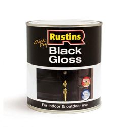 Rustins Small Jobs Black Gloss Q/D 250Ml