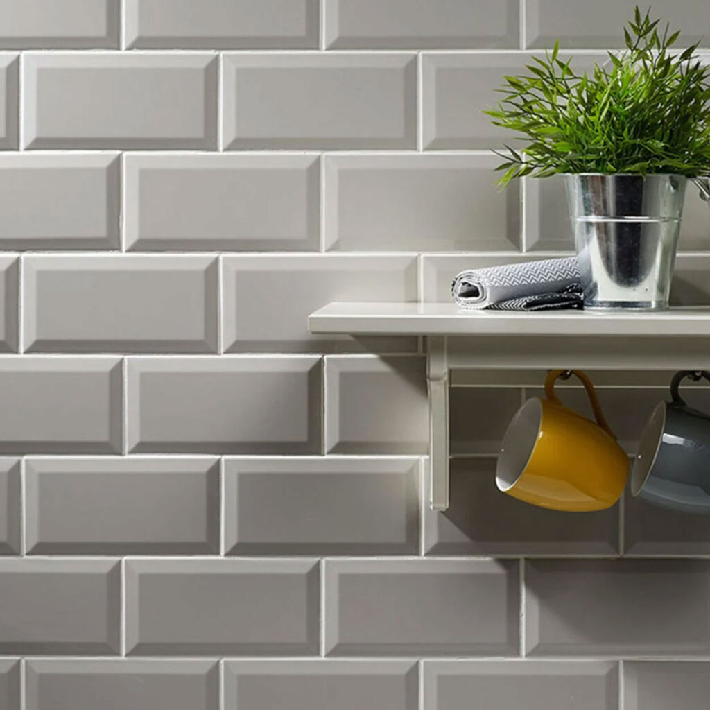 White subway tiles