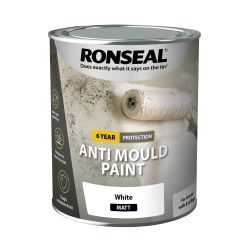 Ronseal 750ml 6 Year Anti Mould Paint White Matt
