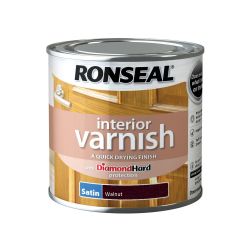 Ronseal 250ml Interior Varnish Satin Walnut