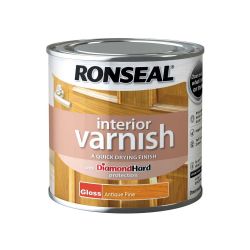 Ronseal 250ml Interior Varnish Gloss Antique Pine