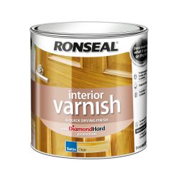 Ronseal 2.5 Litre Interior Varnish Satin Clear