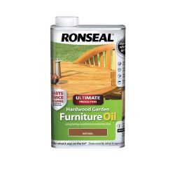 Ronseal 500ml Ultimate Protection Hardwood Garden Furniture Oil Natural
