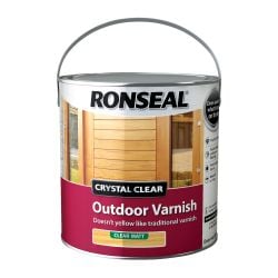 Ronseal 2.5 Litre Crystal Clear Outdoor Varnish - Clear Matt