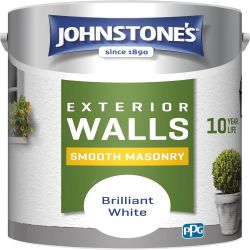 Johnstone's Smooth Masonry Brilliant White 5ltr