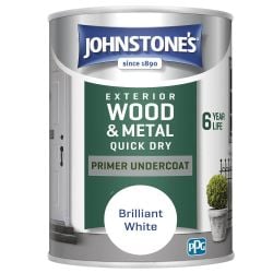 Johnstone's Exterior Primer Undercoat White 750ml