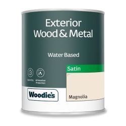 Woodie's Exterior Satin Magnolia 750ml
