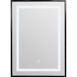 Tema Palermo Black Rectangular LED Mirror