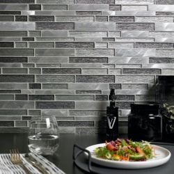 Ashby Grey Glass & Metal Mix Mosaic