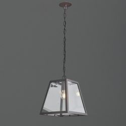 Cage Glass Pendant - Bronze