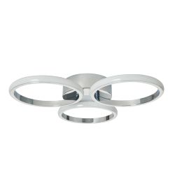 Garda 3 Ring LED Flush IP44 - Chrome