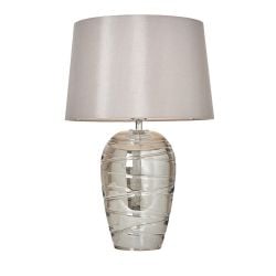 Small Shaded Drizzle Glass Table Lamp