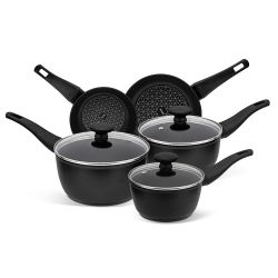 Prestige Thermo Smart Non Stick Pots and Pans Set of 5 with Heat Indicators