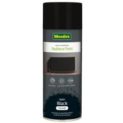 Woodie's 400Ml Satin Radiator Black Spray