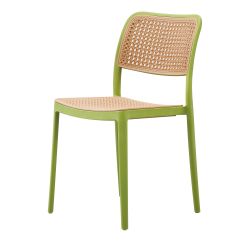Green Plastic Cafe Dining Chair