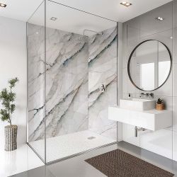Splashbax Shower Wall Panel Lamura Veined Marble 122X244Cm