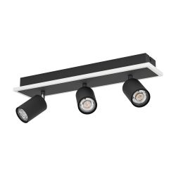 EGLO Rimbocchi 1 Black Modern 3 Light Spotlight