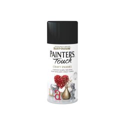 Rust-Oleum Painter's Touch Craft Enamel (Spray) Matt Black 150ml