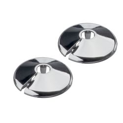 Pro Plumb Pack Of 2, 3/4" Chrome 1 Piece Pipe Rosettes