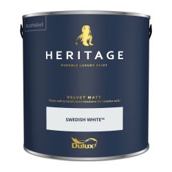 Dulux Heritage Matt Swedish White 2.5Ltr