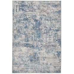 Flatwoven Washable Dash Blue Rug - 200cm x 290cm