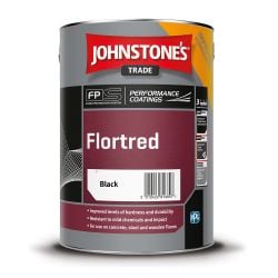 Johnstone's Trade - Flortred Floor Paint - Black - 5L