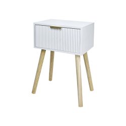 White and gold Nighstand