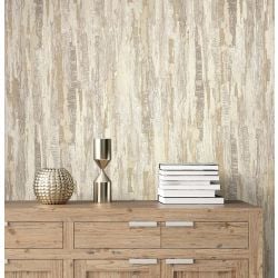 Vymura Gianni Plain Heavyweight Vinyl Wallpaper, Natural Beige