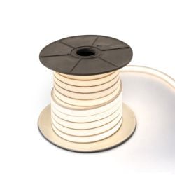 Ener-J 24V Silicon Neon Strip 30M 10X10Mm Natural White 7W Per Metre 120 Leds Per Metre