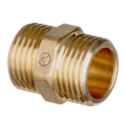 Threaded Brass Fittings - 3/4" Hexagonal Nipple