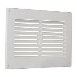 Ventilation - 9 inch x 3 inch White Plastic Vent