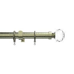 Woodies 25 28mm Ext Cystal Pole 120-210cm Antique Brass