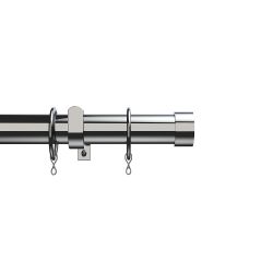 Woodies 25 28mm Ext Stud Pole 180-320cm Chrome