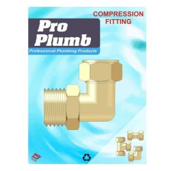Compression Fittings - 1/2" M.I. Elbow 316