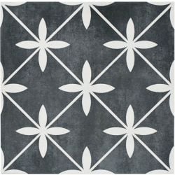 Laura Ashley Heritage Wicker Charcoal Ceramic Wall and Floor Tile 331x331mm