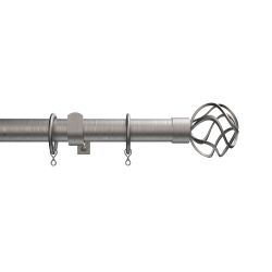 Woodies 25 28mm Ext Cage Pole 180-320cm Satin Steel